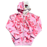 Y2K Cinnawrld Hooded Zipper Sweatshirt: Kawaii Anime Cotton Long Sleeve Sweater