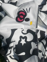 Y2K Cinnawrld Hooded Zipper Sweatshirt: Kawaii Anime Cotton Long Sleeve Sweater