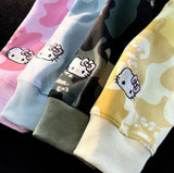 Y2K Cinnawrld Hooded Zipper Sweatshirt: Kawaii Anime Cotton Long Sleeve Sweater