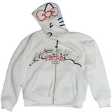 Y2K Harajuku Zip-Up Hoodie Oversized Kawaii Streetwear Soft Blend