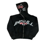 Y2K Harajuku Zip-Up Hoodie Oversized Kawaii Streetwear Soft Blend