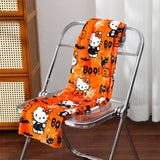 Girls' Soft Cotton-Blend Pajama Set with Cute Kitty Print